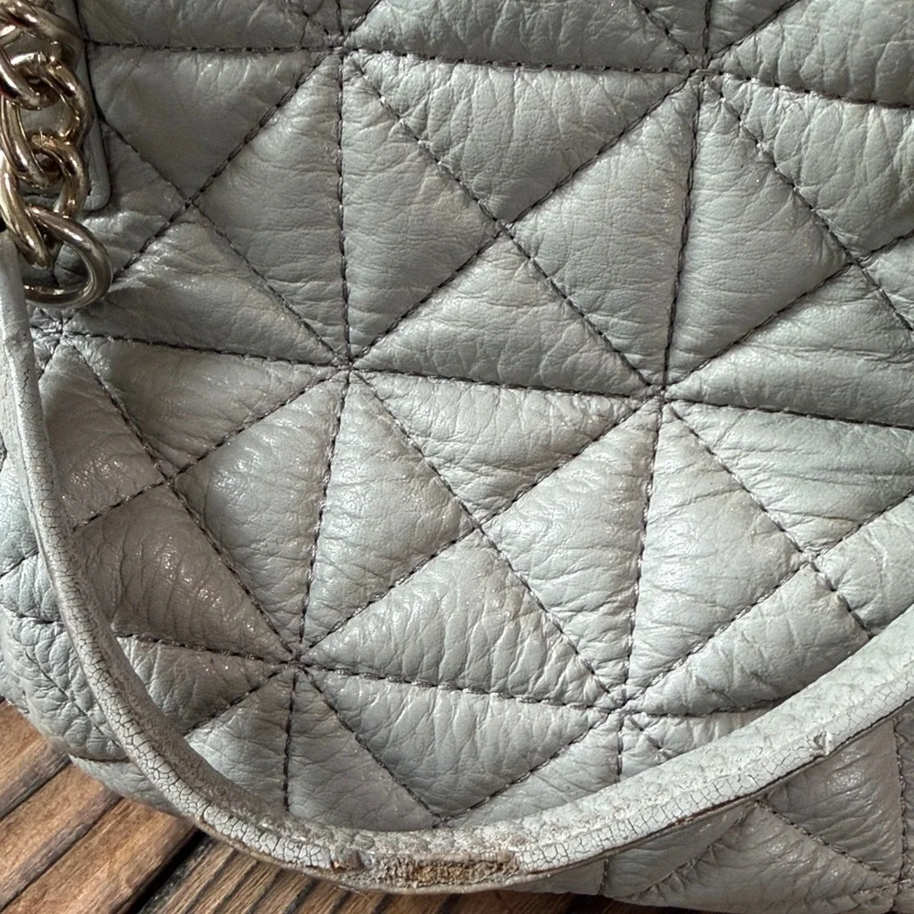 Kate Spade Whitaker Place Gray Quilted Handbag